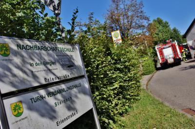 Berglen-Steinach: Brandeinsatz in Grundschule - Kurzschluss verursacht Kellerbrand